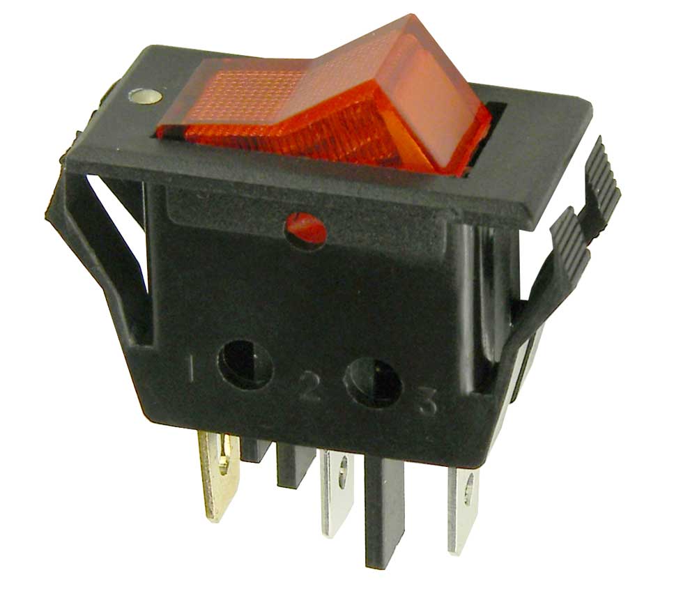 Rocker Switch 120vac Lighted Spst