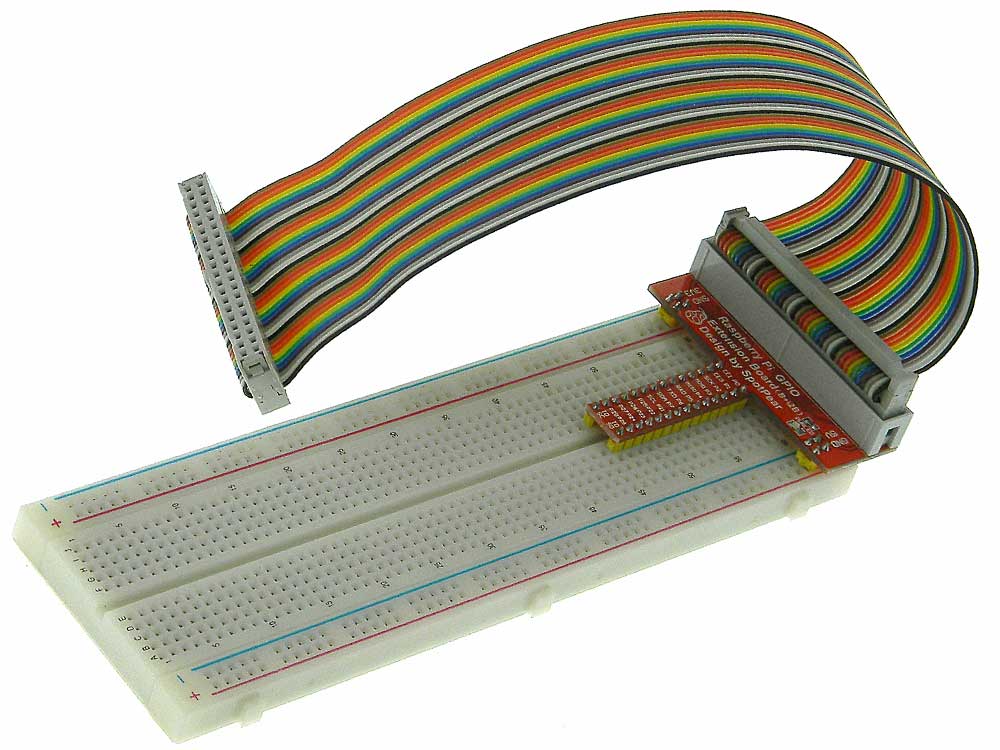 GPIO U-shaped Adapter V2 Breadboard Expansion Board 40P Cable Kit For  Raspberry Pi 3 B+