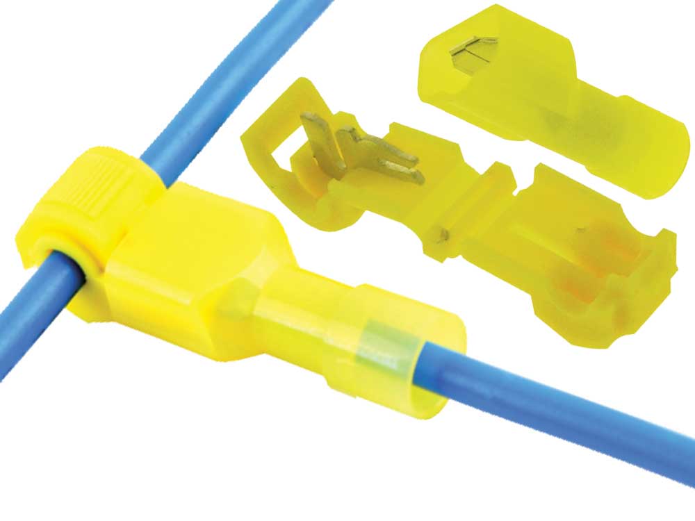 3M 953 YELLOW T-Tap Connector 12-10 gauge (100 pc) Pack - Mobilistics™