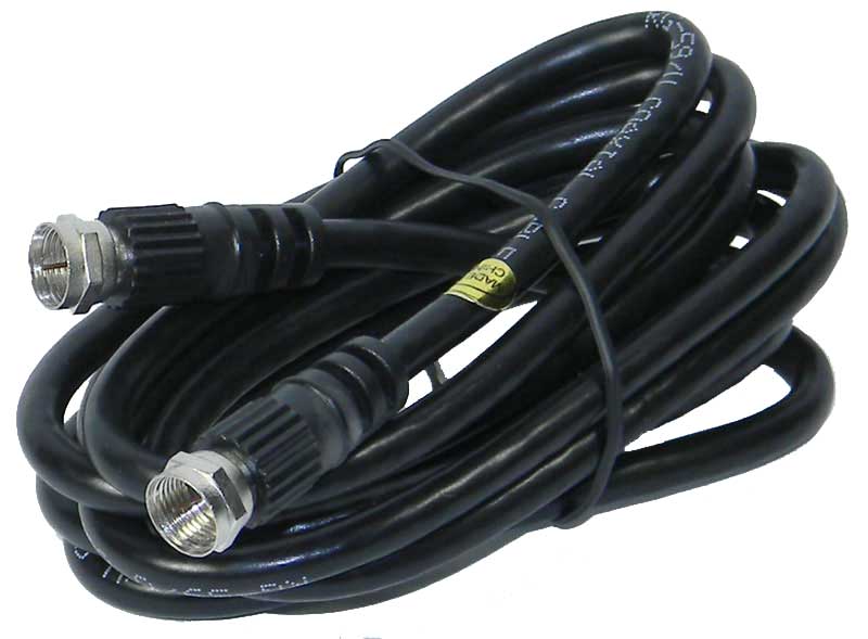 6' TV Cable Type F RG59 Coax