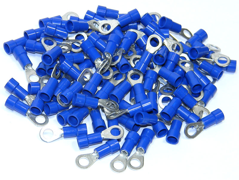 Blue Ring Terminal Crimp 10 Stud