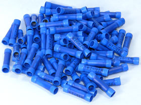 Butt Splice, Blue for 14-16AWG, 100Pcs.
