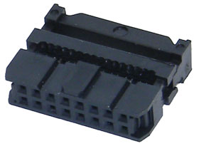 Header Connector, Female IDC 16 Pin (2X8)