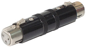 XLR Connector, Female to Female 3 Pin Coupler