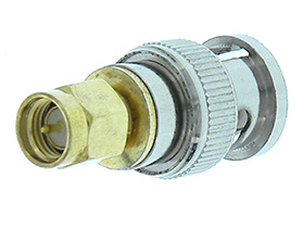 BNC Type Connector, Male to SMA Male Adapter