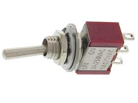 SPDT On-Momentary Mini Toggle Switch