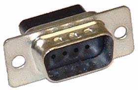 DB-9P Housing for Crimp Type Male Pins
