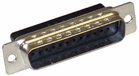 DB-25P Housing for Crimp Type Male Pins