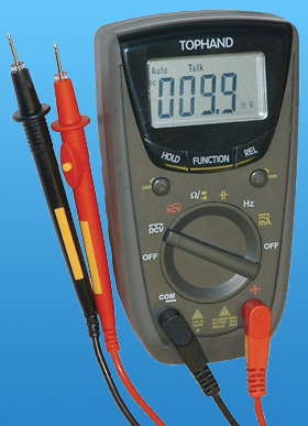 TALKING DIGITAL MULTI METER WITH LIGHTED LEADS