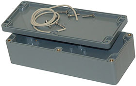 7.68in X 3.15in X 2.17in IP65 Sealed Plastic Enclosure