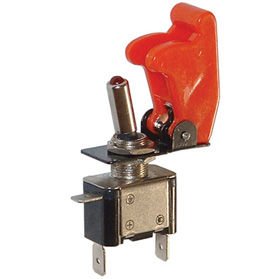 SPST 12VDC Automotive Safety Switch, Lighted