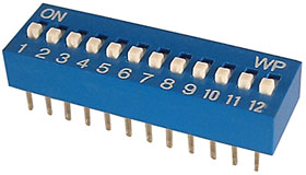 12 POSITION DIP SWITCH