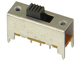 SPDT Mini Slide Switch, PC Mount