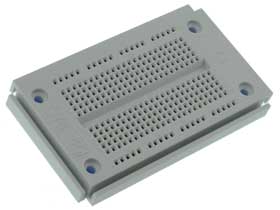 230 Tie Point Mini Solderless Breadboard, Unmounted