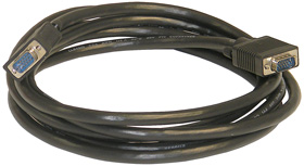 VGA Cable, Black, 10ft, Male to Male