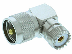 UHF Connector, M-359 Male to Female Right Angle