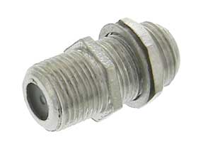 F Type Connector, Female to Female Coupler Bulkhead