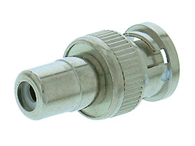 BNC Type Connector, Male to RCA Female Adapter