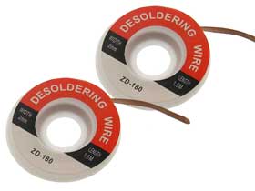 2 Pack Desoldering Braid 2mm Wide