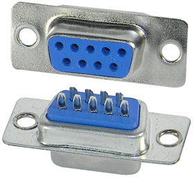 DB-9S Connector, 9 Pin Female