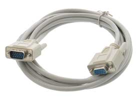 10ft. VGA Cable, DB15HD Male to Female Connectors