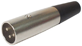 XLR Connector, Male 3 Pin for Cable
