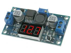 Adjustable 1.5-37V DC/DC Buck Converter with LED Volt Meter