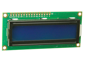 2 Line X 16 Character LCD Display with Blue LED Backlite