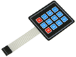 12 Button X-Y Peel-N-Stick Keypad for Arduino