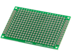 2-3/8in. X 1-5/8in. (6X4cm) Protoboard, Double Sided FR-4