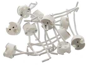 Pack of 10 - G4 Bi-Pin Lamp Socket, Round