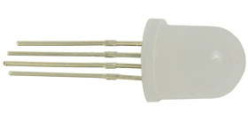 8mm Red, Green, Blue Full Color LED, Common Cathode