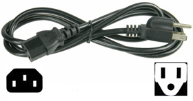 Power Cord, 5ft. NEMA 5 to IEC C-13