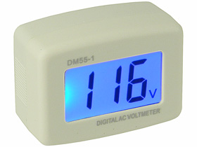 AC Volt Line Monitor, 300V, 3 Digit LCD