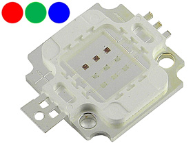 RGB, 10W, High Brightness LED, Common Anode