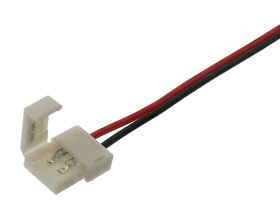 Pigtail Connector for 8mm LED Strips, 5in.