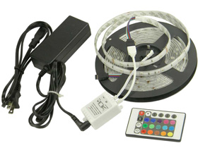 RGB LED Strip Special with Control & Supply