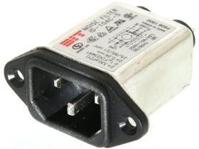 Noise Filter, AC Line 10A, 250VAC, IEC Input