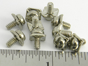 Pack of 10 - 6-32 Screws with wire clamp for Power Supply