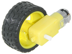 Robot 3-6VDC Motor with Rubber Tire for Arduino