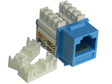 RJ45 Cat-5e Keystone Jack, Blue
