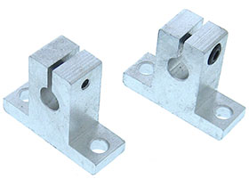 Pack of 2 - Support Base Linear Guide Rail 8mm Bore