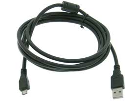 USB Cable, 6ft. Type A Male to Micro B Male