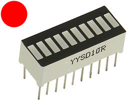 LED Bargraph Display, 10 Red LED