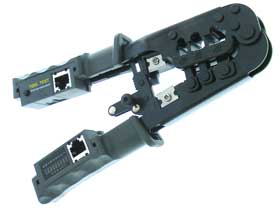 LAN RJ Plug Crimp Tool and Cable Tester
