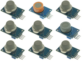 9pcs. Research Kit of Gas Sensor Modules for Microcontrollers