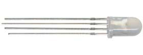 5mm Red Green Blue Full Color LED, 4 Lead Common Anode