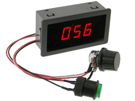 Motor Speed Control with Display, DC 6-30V, 8A
