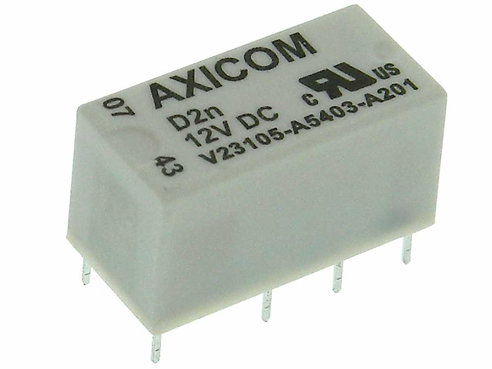 Echt AXICOM V23105-A5303-A201 Signalrelais DPDT 12VDC 3A selbsthaltendes ola1-03 