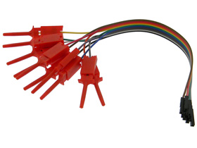 SMD Test Clip Leads, 9in. 10 Pack Red